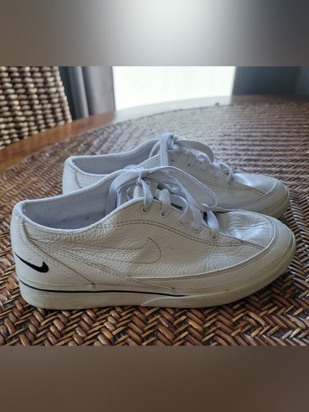 Rare, authentic original 1995 Nike GTS (Great Tennis Shoe) White Leather